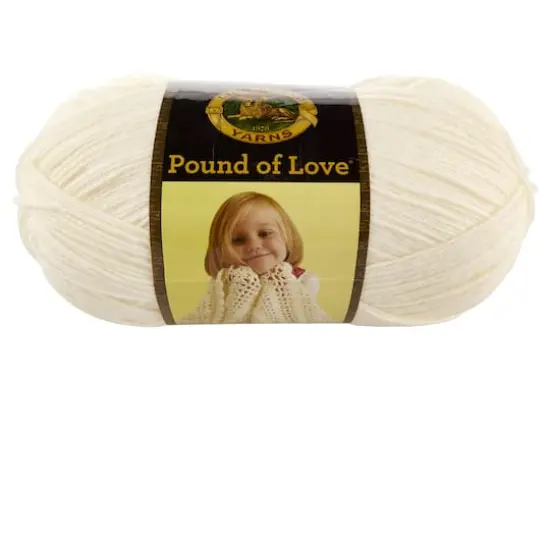 Lion Brand&reg; Pound of Love&reg; Yarn Antique White {1}