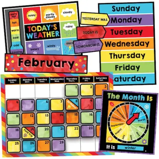 Carson Dellosa&trade; Celebrate Learning Calendar Bulletin Board Set {3}