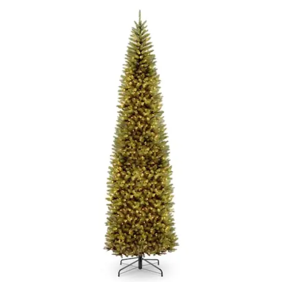 12 ft. Pre-lit Kingswood Fir Pencil Artificial Christmas Tree, Clear Lights {1}