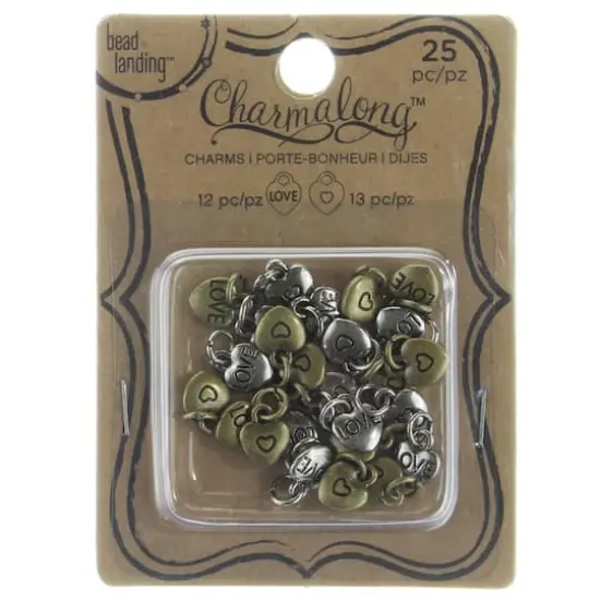 Metal Heart-Shaped Charm Set by Bead Landing&trade; {4}