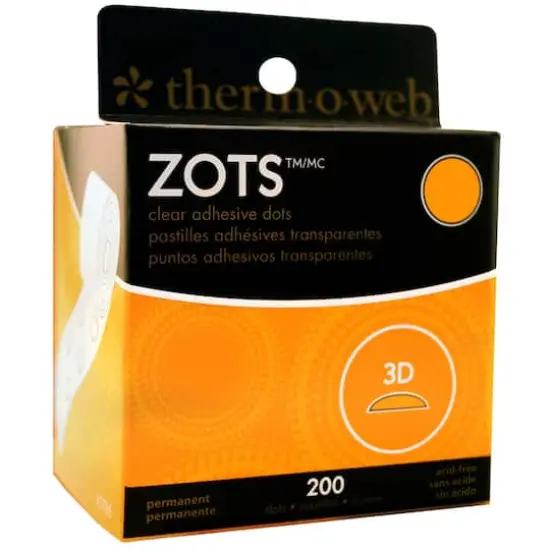Therm O Web Zots&trade; Clear Adhesive 3D Dots {4}