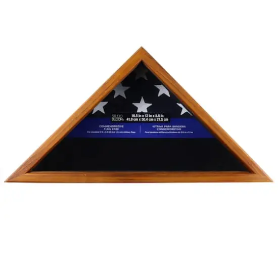 Commemorative Oak Flag Case by Studio D&eacute;cor&reg; {1}