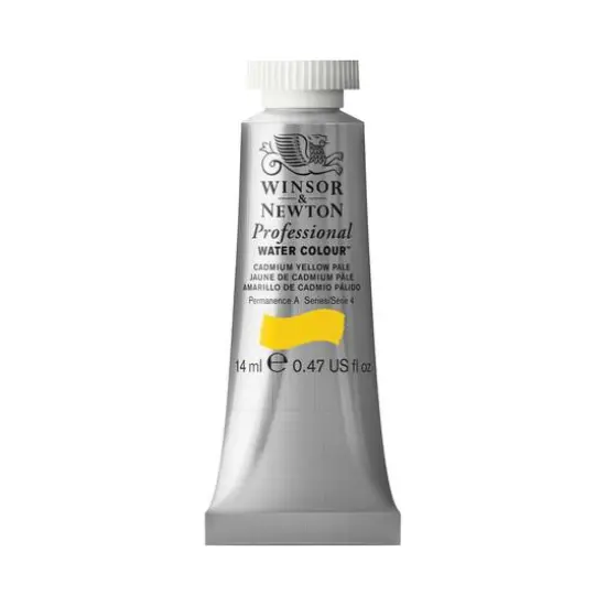 Winsor & Newton&reg; Professional Water Colour&trade; Paint Tube, 14mL Cadmium Yellow Pale {1}