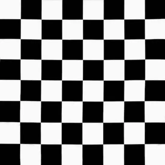 White/Black Medium Checker Matte Satin {1}