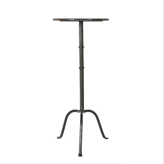 Hello Honey&reg; 28" Metal Martini Cocktail Table Black {3}