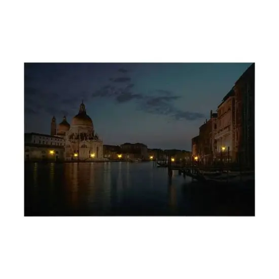 LED Lighted Venice City Italy Sunset Wall Art {3}