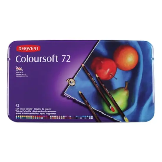 Derwent&reg; Coloursoft Pencil 72 Color Tin Set {3}