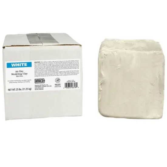 AMACO&reg; 25lb. Air Dry Clay White {1}