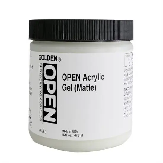 Golden&reg; OPEN Acrylic Gel Medium, Matte {1}