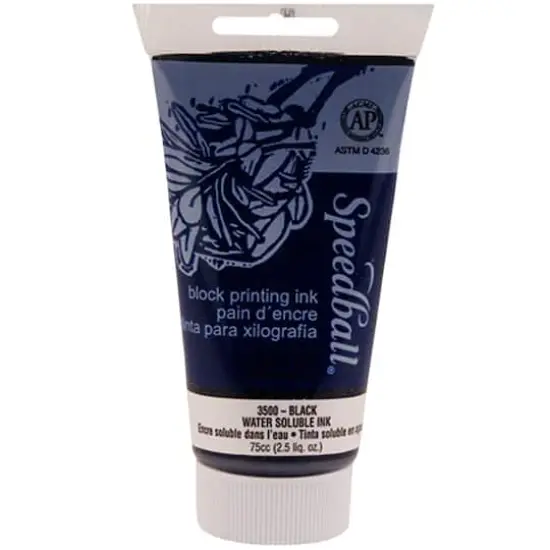 Speedball&reg; Water-Soluble Block Printing Ink Black {1}