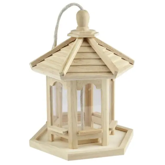 10" Wood Gazebo Bird Feeder by Make Market® {4}