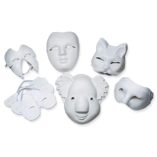 Paperboard Mask Assortment, Pack of 24 {1}