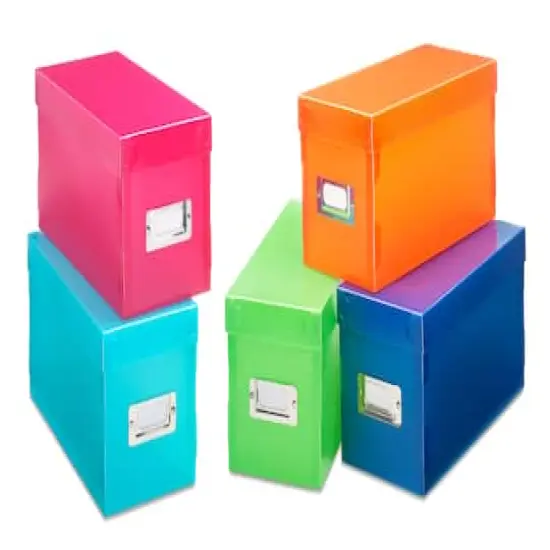 Whitmor 5 Piece Plastic Storage Boxes {1}