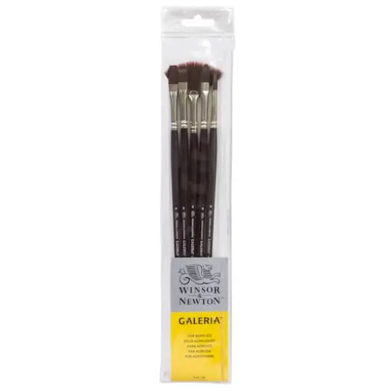 Winsor & Newton&reg; Galeria&reg; Long Handle 5 Piece Brush Set {1}