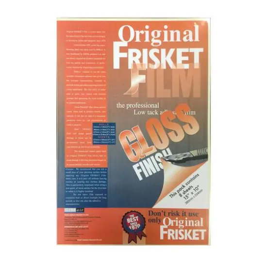 Original Frisket Film, 15" x 10" Gloss {1}