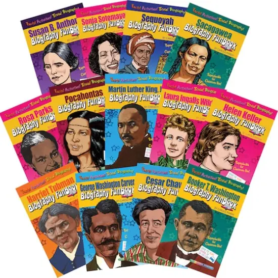 Women & Minorities Who Shaped Our Nation Biography FunBook, Set of 13 {1}