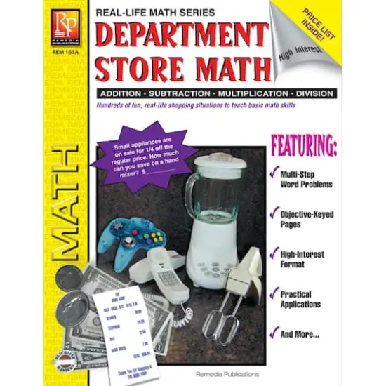 Department Store Math Activity Book, Grade Level: 4-8 {1}