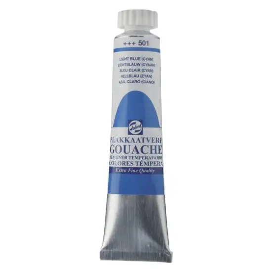 Royal Talens Extra Fine Quality Gouache, 20mL 501 Light Blue Cyan {1}