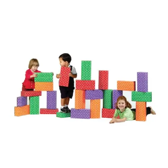 ImagiBRICKS&trade; Giant Rainbow Building Block Set, 24 pcs {1}