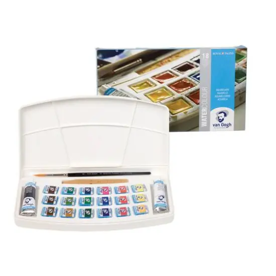 Royal Talens Van Gogh WATERCOLOUR 18 Color Pan Set {3}