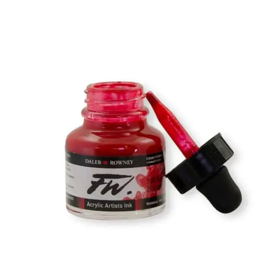 Daler-Rowney&reg; FW Acrylic Artists' Ink Crimson {4}