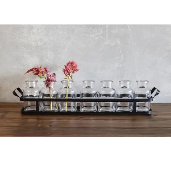 Hello Honey&reg; Glass Bottle Set & Metal Tray {3}