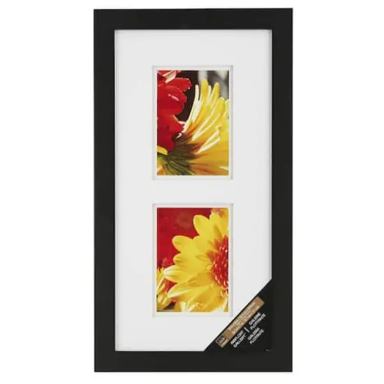 2 Opening Black Gallery Frame with Double Mat by Studio D&eacute;cor&reg; {1}