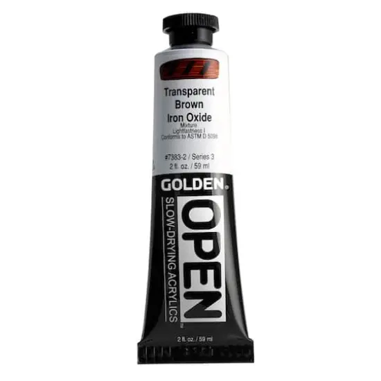 Golden&reg; OPEN&trade; Slow-Drying Acrylics, 2oz. Transparent Brown Iron Oxide {1}