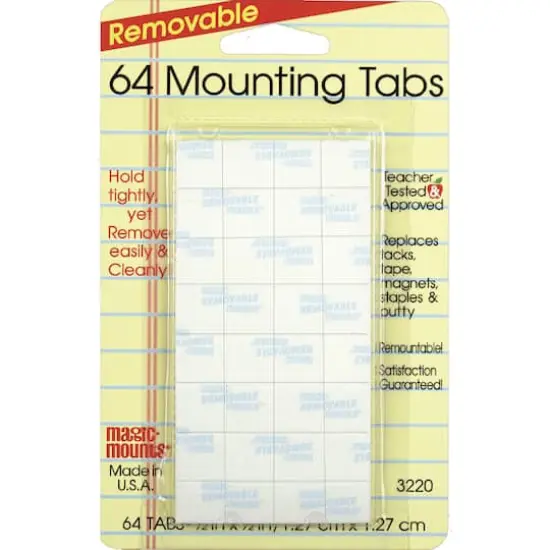 Magic Mounts® 1/2" Removable Mounting Tabs, 12 Bundle Packs {1}
