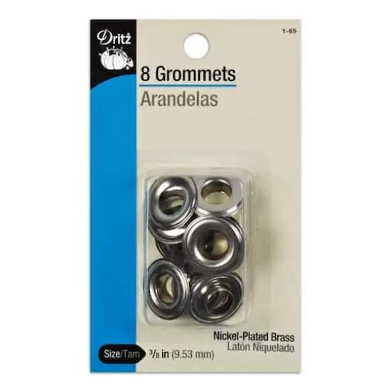 8 Nickel Plated Grommets - 3/8" {1}