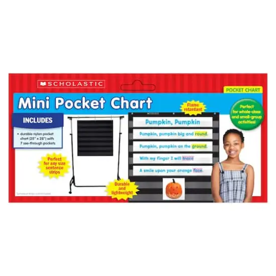 Black Mini Pocket Chart, 28" x 28" {4}