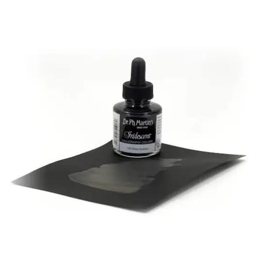 Dr. Ph. Martin's&reg; Iridescent Calligraphy Color Ink 10R Black Sparkle {4}