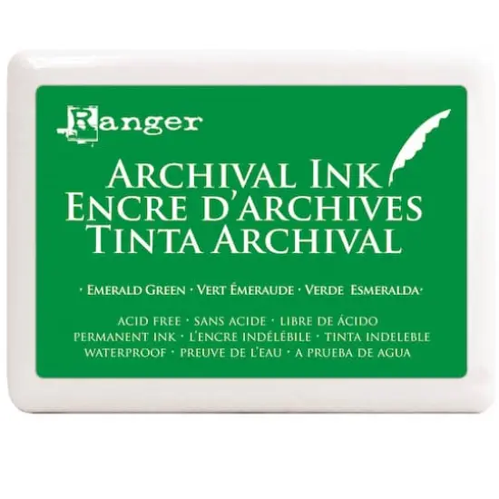 Ranger Archival Ink&trade; Jumbo Pad Emerald {1}