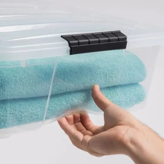 Iris&reg; Stack & Pull&trade; Clear 26 Qt Box, 6 Pack {5}