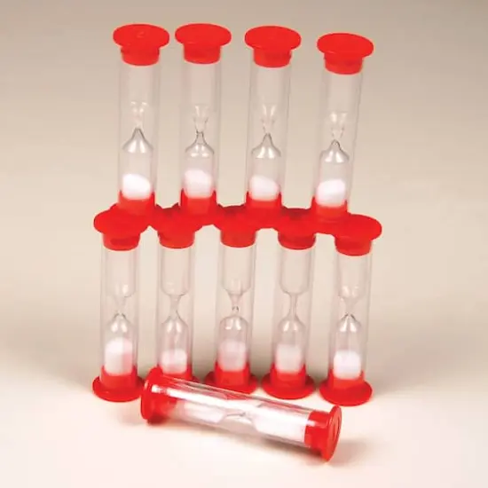 1 Minute Sand Timers, Set of 10 {3}