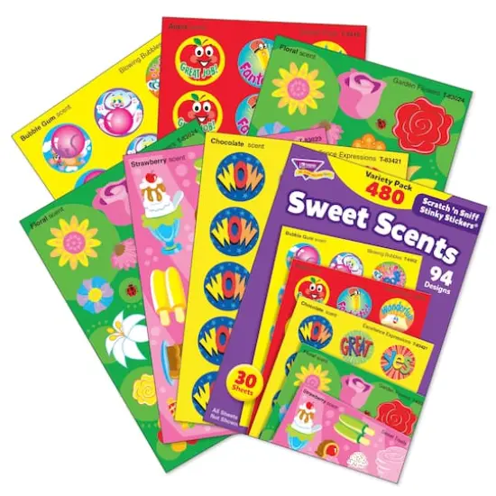 Trend Enterprises&reg; Sweet Scents Stinky Stickers&reg;, 480 Pack {1}