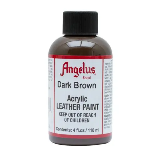 Angelus&reg; Acrylic Leather Paint, 4oz. Dark Brown {1}