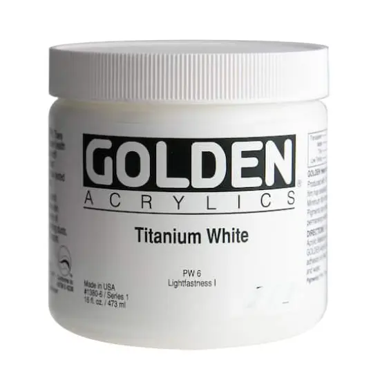 Golden&reg; Heavy Body Acrylic Paint, 16oz. Titanium White {1}