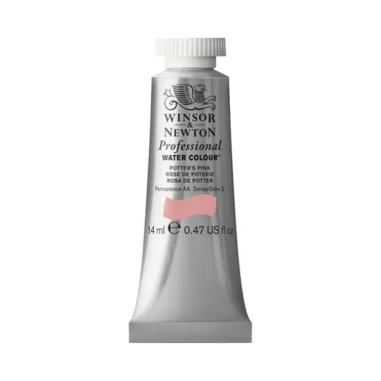 Winsor & Newton&reg; Professional Water Colour&trade; Paint Tube, 14mL Potter's Pink {1}