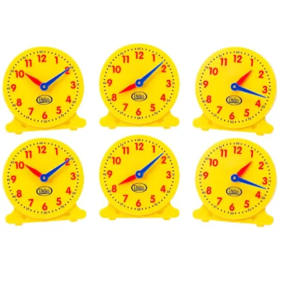 Didax 5" Student Clocks, Set of 6 {1}