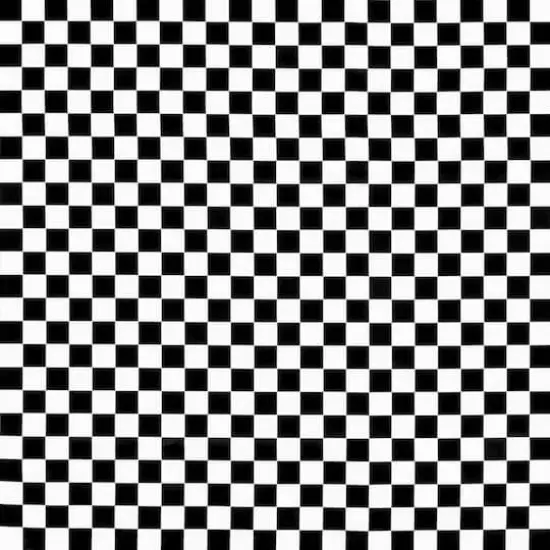 White/Black Checker Matte Satin {1}