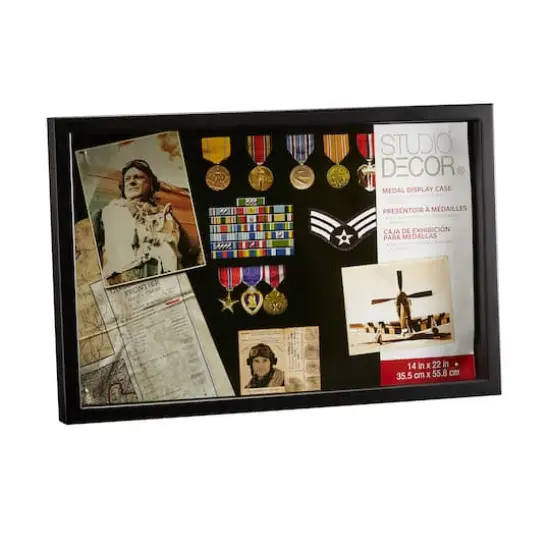 Black Medal Shadow Box by Studio D&eacute;cor&reg;, 14" x 22" {1}