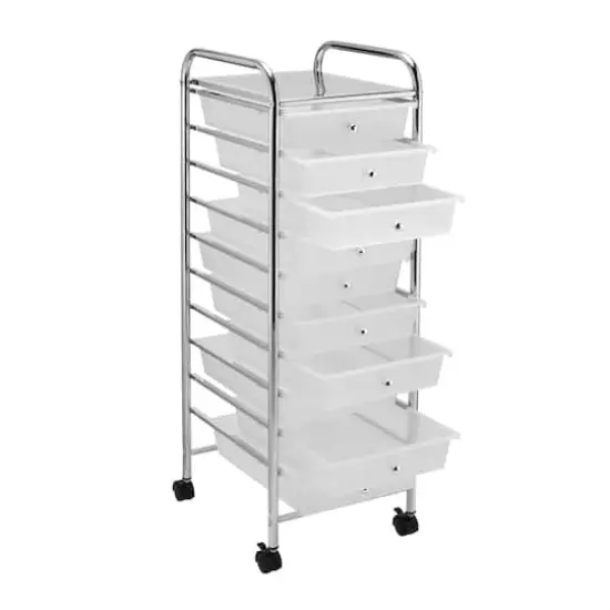 10 Drawer Rolling Cart by Simply Tidy&reg; Clear {6}