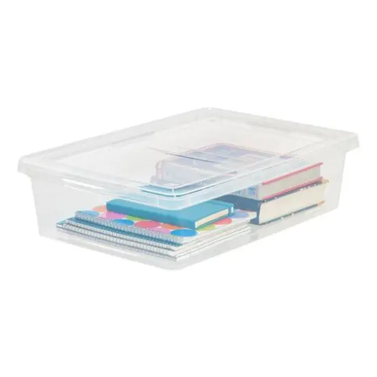 Iris&reg; Clear 28 Qt Storage Box, 10 Pack {4}