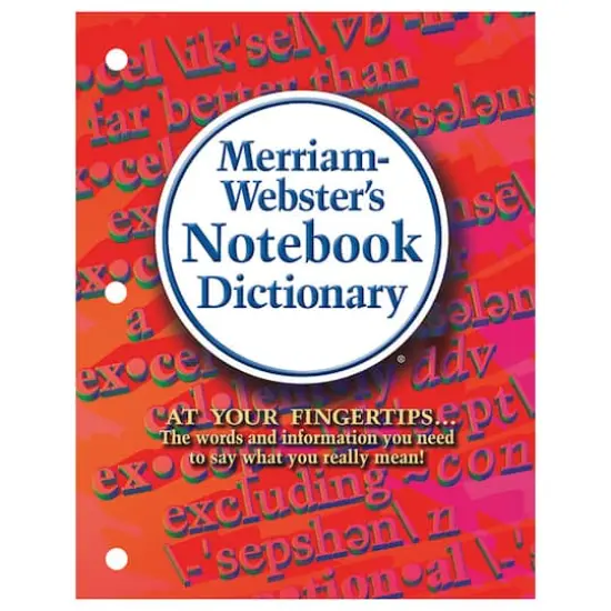 Merriam-Webster's Notebook Dictionary, Pack of 3 {1}