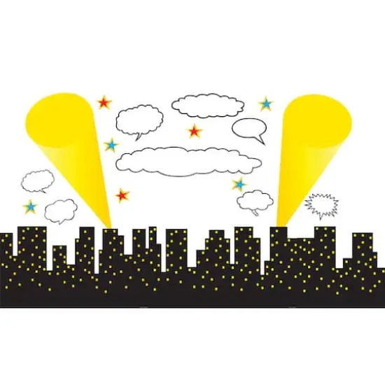 Carson-Dellosa&trade; Superhero Cityscape Bulletin Board Display {1}