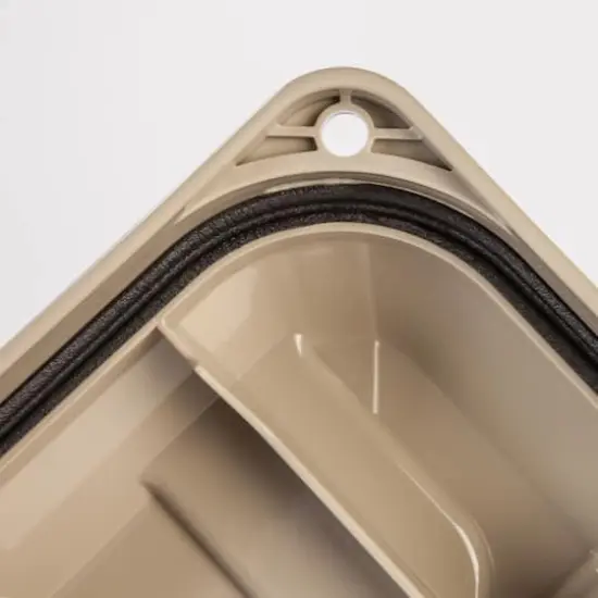 Iris&reg; WeatherPro&trade; Store-It-All 82qt. Tote, 4ct. Brown/Beige/Red {6}