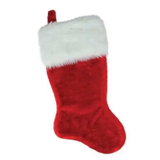 20" Luxurious Extra Plush Traditional Christmas Stocking {1}