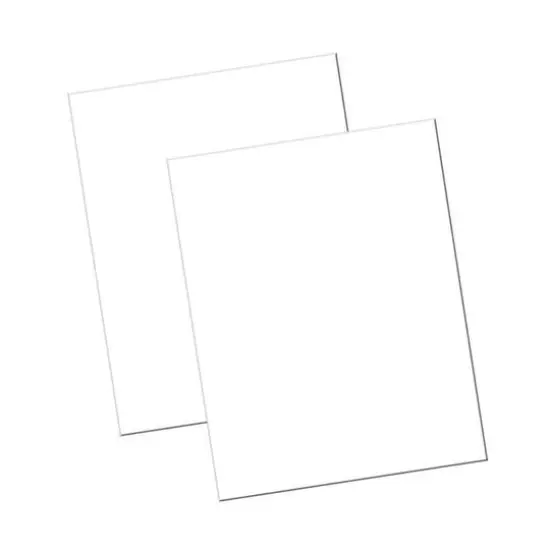Pacon&reg; 22" x 28" Pearl White Railroad Poster Board, 100 Count {1}