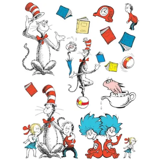 Cat in the Hat&trade; Large Characters Bulletin Board Set {1}